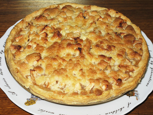 りんごのクランブルパイ ～Apple crumble pie～（アメリカ）（完成画像）