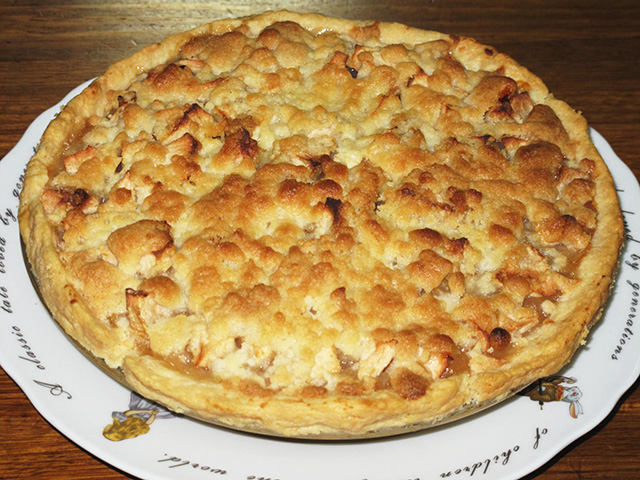 りんごのクランブルパイ Apple Crumble Pie アメリカ りんごのレシピ りんご大学