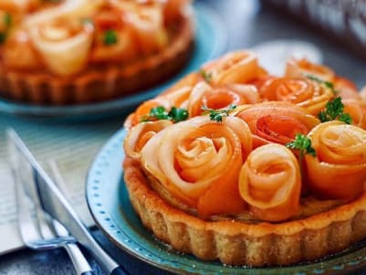 さつまいもとりんごの華やかタルト 画像