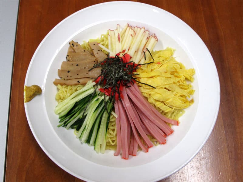 りんご添え冷やし中華 完成画像