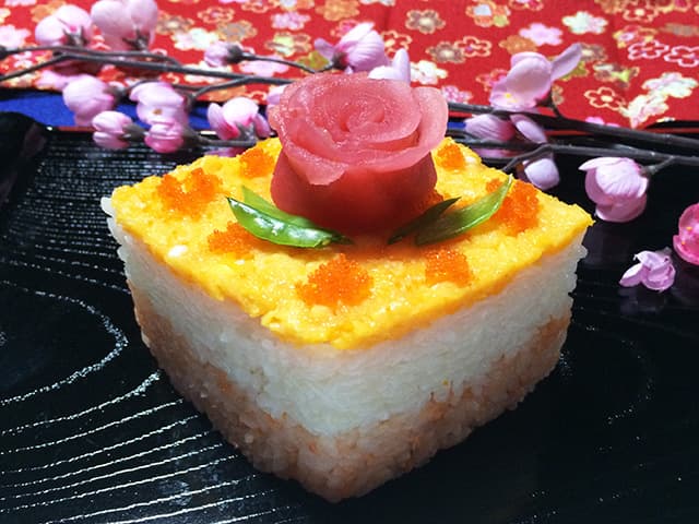 ひし形ケーキ寿司 完成画像