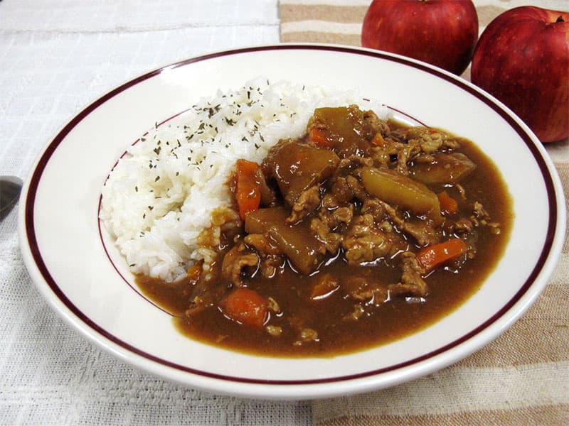 りんごたっぷりカレー　完成画像