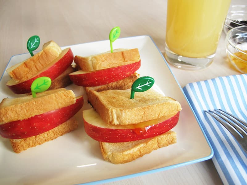 りんごトーストサンド　完成画像