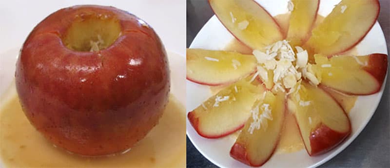 レンジで簡単！焼きりんご　完成画像