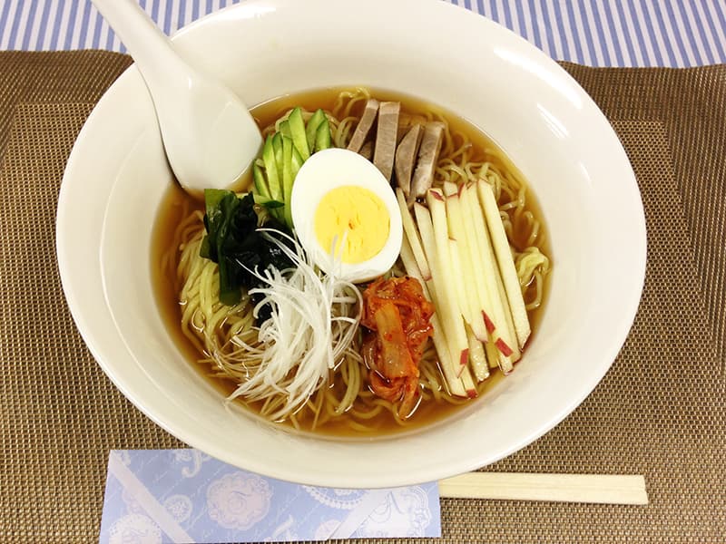 りんご冷麺　完成画像