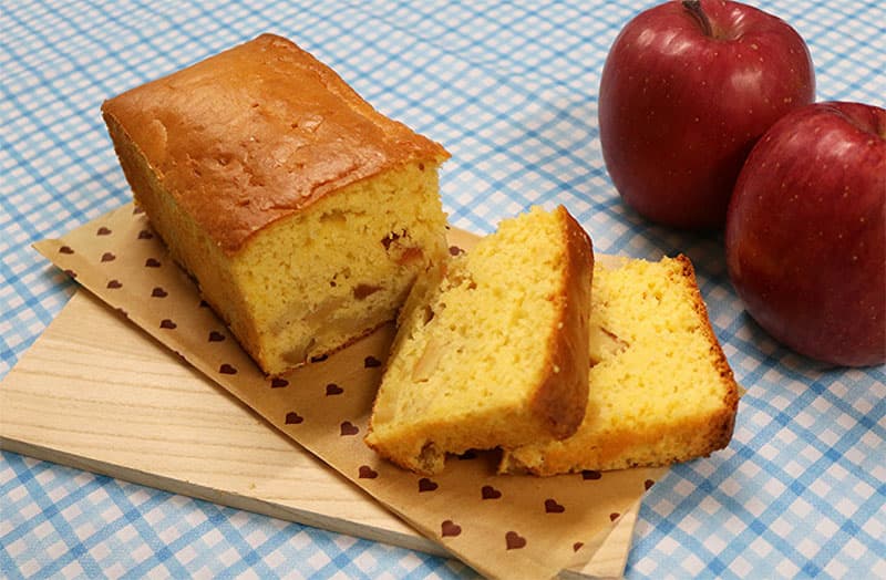 ヨーグルトポムポム＜りんごのヨーグルトケーキ＞　完成画像