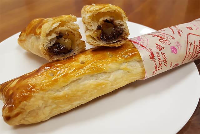 チョコとりんごのスティックパイ 完成画像