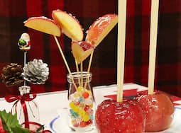 りんご飴 画像