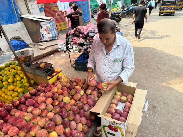 インドの露店 画像