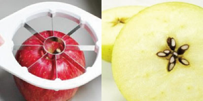 りんごの切り方画像